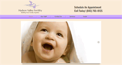 Desktop Screenshot of hudsonvalleyfertility.com